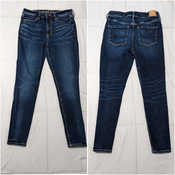 SOLD American Eagle Hi-rise Jeggings Jeans sz 8 Short Petite - Picture 2 of 5